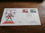 fdc  suriname  e 26 met nummer, Verzenden, Gestempeld