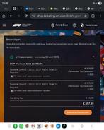 Dutch gp Zandvoort tickets formule 1, Tickets en Kaartjes, Twee personen, Augustus