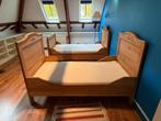 Antiek Grenen houten ledikant (2x) incl. nieuwe matrassen, Huis en Inrichting, Slaapkamer | Bedden, Ophalen, 90 cm, Eenpersoons