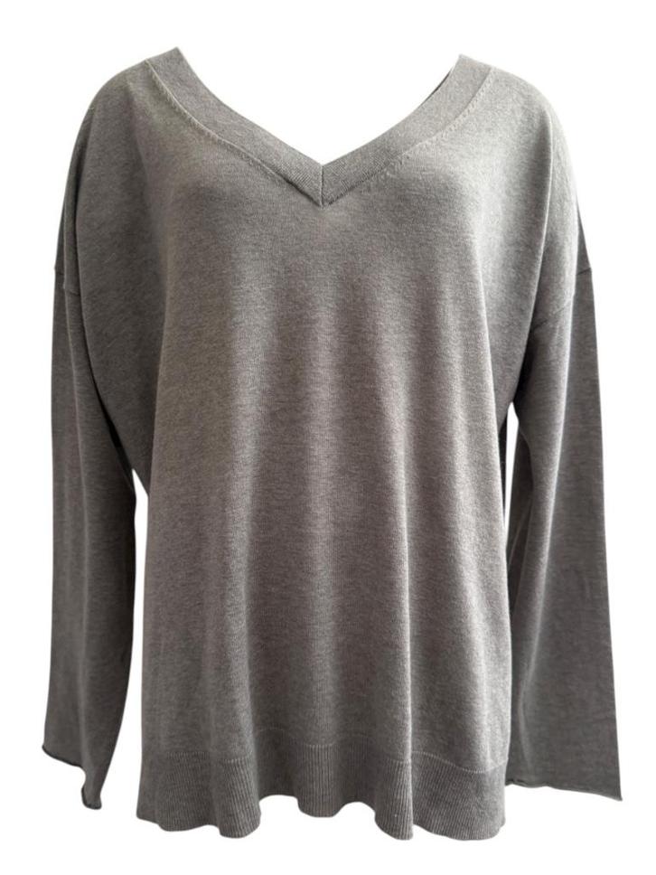 Penn & Ink trui L, Kleding | Dames, Truien en Vesten, Zo goed als nieuw, Maat 42/44 (L), Grijs, Verzenden