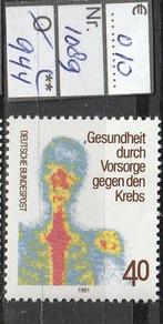 Bund Vorsorge gegen Krebs Michel 1089 Nr.944p, Verzenden, BRD, Postfris