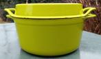 COUSANCES LE CREUSET Doufeu slow cooking appel groen (G121), Gebruikt, Gietijzer, Ophalen of Verzenden, Keramische plaat