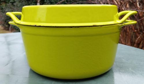 COUSANCES LE CREUSET Doufeu slow cooking appel groen (G121), Huis en Inrichting, Keuken | Potten en Pannen, Gebruikt, Koekenpan of Braadpan