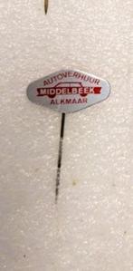 blikken speld Auto verhuur Middelbeek Alkmaar, Verzamelen, Speldjes, Pins en Buttons, Ophalen of Verzenden, Gebruikt, Transport