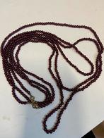 Collier granaat 3 stuks verschillende lengtes, Sieraden, Tassen en Uiterlijk, Kettingen, Ophalen, Zo goed als nieuw