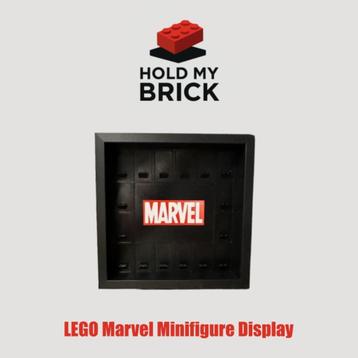 LEGO Minifigure Display – Marvel Theme (16 Figures, 25x25cm) beschikbaar voor biedingen