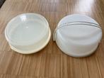 Set taartbewaardozen Tupperware en Sunware izgs, Huis en Inrichting, Ophalen of Verzenden, Gebruikt, Crème, Overige typen
