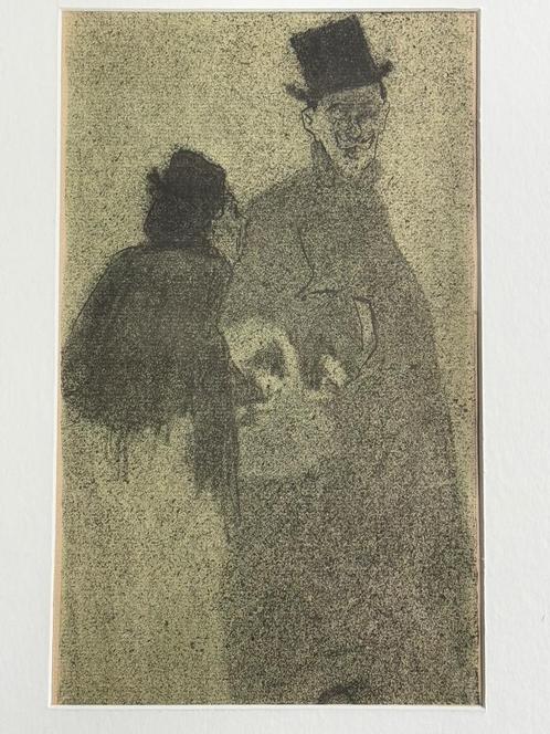 TOP - 120 jaar oud - 1901 – Arthur Michael – Dans le Rue, Antiek en Kunst, Kunst | Litho's en Zeefdrukken, Ophalen of Verzenden
