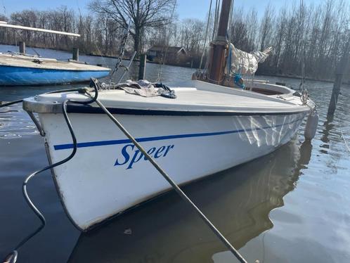 Zeilboot Poly Valk, Watersport en Boten, Open zeilboten, Gebruikt, Polyvalk, 6 meter of meer, Polyester, Buitenboordmotor, Benzine