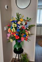 Prachtige zijden bloemen boeket nieuw, Ophalen of Verzenden, Nieuw