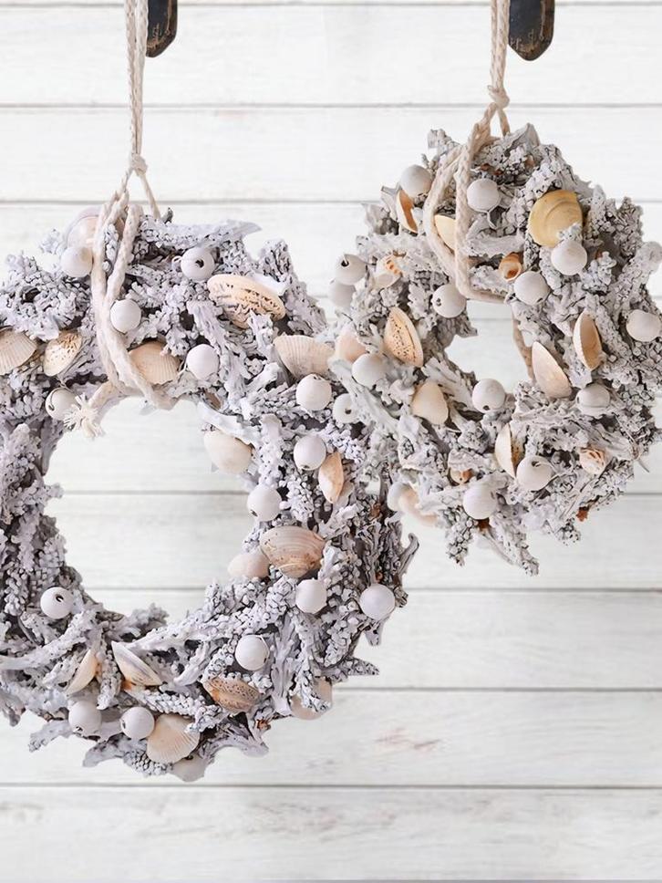 2pcs Rivièra maison shell wreath, Huis en Inrichting, Woonaccessoires | Kransen, Ophalen of Verzenden