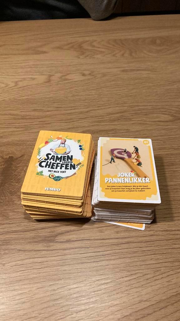 Jumbo samen lekker cheffen met nick toet, Hobby en Vrije tijd, Spaarzegeltjes, Zegels, Bonnen of Punten, Winkel, Super of Benzinepomp