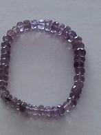 Amethyst 44  facet geslepen armband op rekdraad 5 tot 7 mm, Nieuw, Overige materialen, Ophalen of Verzenden, Paars