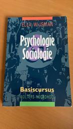 Ella Wijsman - psychologie sociologie - Basiscursus, Ophalen of Verzenden, Zo goed als nieuw, Sociale psychologie