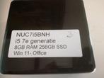 PC NUC i5 7e generatie Windows11 plus gratis MsOffice pakket, 256 GB, 2 tot 3 Ghz, 8 GB, Intel NUC