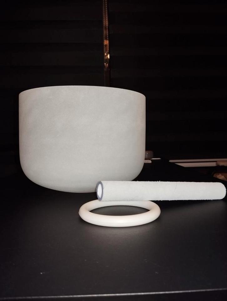 Kristallen Klankschaal 25cm - Hartchakra, Muziek en Instrumenten, Overige Muziek en Instrumenten, Ophalen