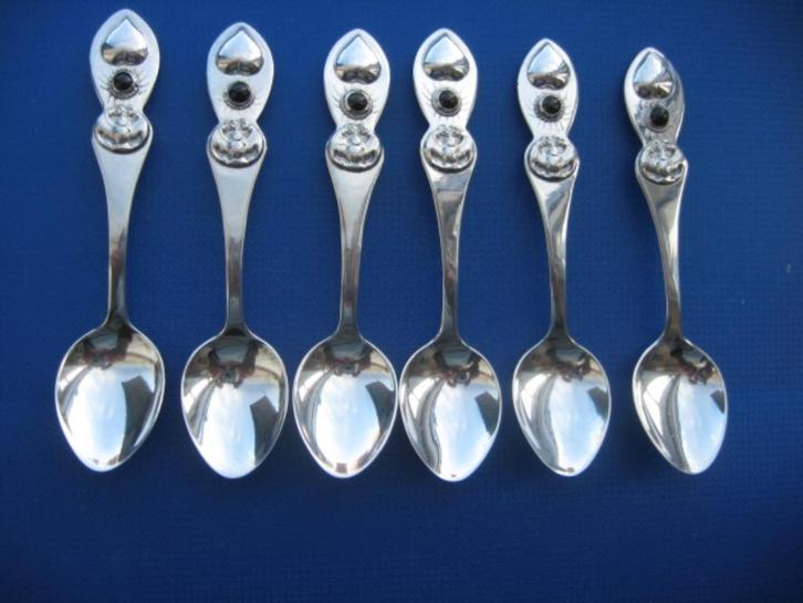 Zilveren theelepels uit India, Antiek en Kunst, Antiek | Goud en Zilver, Zilver, Verzenden