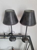 Set van 2 stijlvolle tafellampen, 50 tot 75 cm, Ophalen of Verzenden, Zo goed als nieuw, Metaal