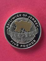 Jersey 5 Pounds 2000 Proof 0,925 zilver 28.28 grams, Ophalen of Verzenden, Overige landen, Zilver