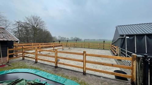 Eiken doorsteek hekwerk 12x12cm 120/130 hoog, Dieren en Toebehoren, Stalling en Weidegang