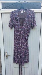 Gebloemde wikkeljurk - Zomerjurk van Yackpot, Bruin, Yackpot, Maat 46/48 (XL) of groter, Ophalen of Verzenden