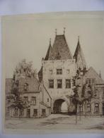 Koornmarktpoort Kampen Originele Ets C.M. van der Woerd, Ophalen of Verzenden