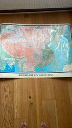 Map of China - landkaart geplastificeerd chinees Engels, Ophalen of Verzenden, Zo goed als nieuw, 2000 tot heden, Landkaart