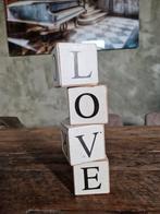 Blokken 'LOVE' decoratie bruiloft, Ophalen of Verzenden, Gebruikt, Versiering, Geboorte of Huwelijk