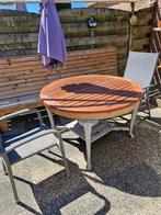 Ronde tuintafel. gratis ophalen.  moet snel weg., Tuin en Terras, Tuinsets en Loungesets, Ophalen, 4 zitplaatsen, Gebruikt, Eettafel