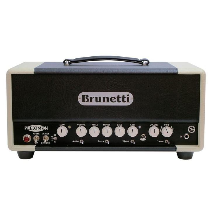 Brunetti Pleximan. Handwired tube amp. 50W/5W head., Muziek en Instrumenten, Versterkers | Bas en Gitaar, Zo goed als nieuw, Gitaar