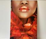 Prachtige Artwork “Red Woman” met Ophangsysteem – 80x120 cm, Ophalen, 75 tot 100 cm, 75 cm of meer, Print