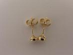Gouden oorknopjes met zirkonia                           G16, Sieraden, Tassen en Uiterlijk, Oorbellen, Gebruikt, Overige kleuren