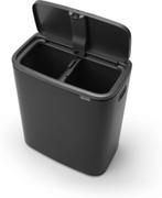 Brabantia Bo Touch Bin 2 x 30 Liter Matt Black, Huis en Inrichting, Ophalen, Kunststof, Gebruikt, 50 tot 75 cm