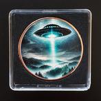 USA Saint Gaudens gekleurde UFO - 1 ounce copper/koper round, Verzenden, Koper