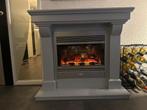Dimplex elektrische haard met schouw. Met afstandbediening., Huis en Inrichting, Ophalen, Zo goed als nieuw, Vrijstaande haard