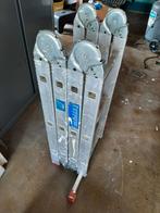 Vouwladder, platformladder, Doe-het-zelf en Verbouw, Ladders en Trappen, Ophalen, Gebruikt