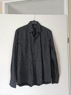 Zwart overhemd maat L, Merk John Cabot, Goede staat, Kleding | Heren, Ophalen of Verzenden, Zo goed als nieuw, Zwart, Halswijdte 41/42 (L)