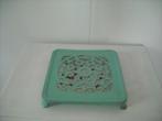 brocante emaille onderzetter, Antiek en Kunst, Ophalen of Verzenden