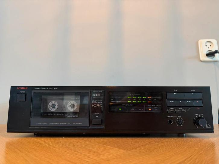 Luxman K-92 HX-PRO vintage cassettedeck, Audio, Tv en Foto, Cassettedecks, Enkel, Overige merken, Tiptoetsen, Tape counter, Ophalen of Verzenden