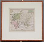 Wereldkaart uit 1755 (ingelijst) : 'n origineel cadeau ! ! !, Antiek en Kunst, Antiek | Schoolplaten, Ophalen, Overige thema's