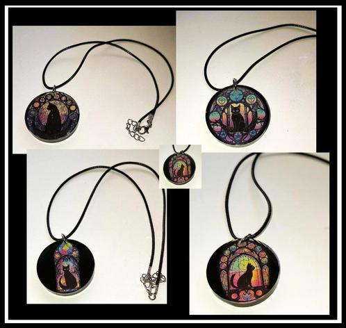 Handgemaakte Mystieke katten ketting 4 verschill modellen, Sieraden, Tassen en Uiterlijk, Kettingen, Nieuw, Overige materialen