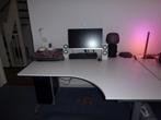 Twee IKEA Galant hoek bureaus 80x160, Huis en Inrichting, Bureaus, Ophalen, In hoogte verstelbaar, Gebruikt, Bureau