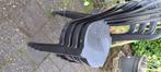 Tuinstoelen, simpele opstapelbare stoelen, Huis en Inrichting, Stoelen, Ophalen, Gebruikt, Kunststof, Vijf, Zes of meer stoelen