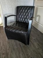 Stijlvolle fauteuil - bruin, Huis en Inrichting, Ophalen, 75 tot 100 cm, Metaal, 50 tot 75 cm