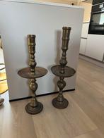 2 kerk kandelaars, 78 en 71 cm hoog, Antiek en Kunst, Ophalen, Koper of Brons