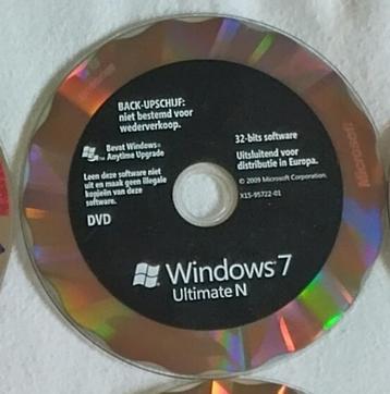 cd cd-rom dvd Windows 7 Ultimate N Back-upschijf  beschikbaar voor biedingen