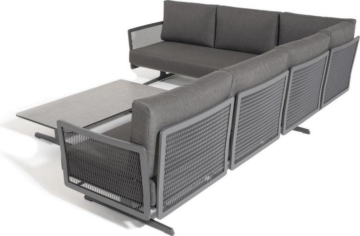 4SO Lounge set Kaya in Antrazhit all weather kussens nieuw, Tuin en Terras, Tuinsets en Loungesets, Nieuw, Loungeset, Aluminium