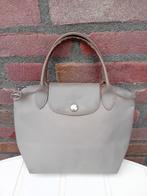 Taupe-grijs Longchamp tasje, origineel, Verzenden, Gebruikt, Grijs, Handtas
