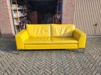 Mooie leren bank, 2,5 zits, Ophalen, Driepersoons, 75 tot 100 cm, Zo goed als nieuw