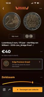 2 Euro Luxemburg 2018 Willem I Proof, Ophalen, Euro's, Losse munt